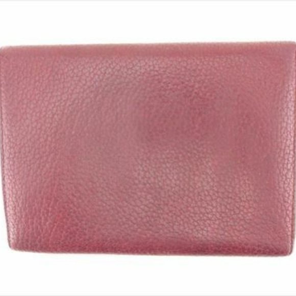Cartier Wallet Purse Trifold Mastline Red Woman Authentic Used - Picture 2 of 8